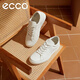 愛(ài)步（ECCO）休閑板鞋男鞋 輕便軟底板鞋平底鞋鞋子男 柔酷60周年582404 HL 白色58240401007 40