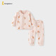 童泰（TONGTAI）寶寶秋衣套裝春秋季純棉嬰兒衣服男童女童秋褲睡衣內衣粉色80cm