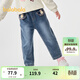 巴拉巴拉童裝兒童長(cháng)褲女童秋冬裝甜美牛仔褲洋氣復古休閑百搭小童 牛仔中藍88201 120