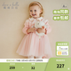 戴維貝拉（DAVE＆BELLA）兒童連衣裙幼兒公主裙小童網(wǎng)紗裙女童裙子春季新款童裙女孩衣服 淺粉色【現貨】 120 cm（建議身高110-120cm）