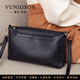 曼尼瓊詩(shī)（VUNIQSON）輕奢女士包包韓版真皮小方包時(shí)尚潮流手機包大容量單肩斜挎包女 黑色 大號