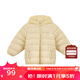 麗嬰房（Les enphants）【商場(chǎng)同款】童裝兒童羽絨服男女寶寶薄款可愛(ài)保暖輕薄羽絨 淺黃色 110 CM/4歲