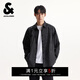 杰克·瓊斯（JACK&JONES）商場(chǎng)同款男裝春季襯衫新款黑白條紋長(cháng)袖襯衣外套男2253O3021 E40黑色 M