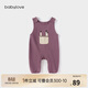 babylove嬰兒背帶褲春秋休閑舒適長(cháng)褲男女寶寶連體褲洋氣百搭外出褲子
