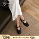 蹀愫慵懶時(shí)光|26年春超軟瑪麗珍鞋時(shí)尚增高3cm分趾鞋休閑鞋T76291A-01 黑色 38