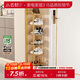 小匠材鞋架入戶(hù)門(mén)口多層家用免安裝立式簡(jiǎn)易宿舍收納小鞋柜金色7層