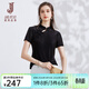 經(jīng)典故事（JANE STORY）經(jīng)典故事2026新款夏季馬面裙搭配的上衣旗袍女中國風(fēng)絲絨小衫短袖 黑色 M