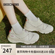 斯凱奇（Skechers）懶懶鞋女鞋春季一腳蹬休閑鞋厚底懶人鞋軟底運動(dòng)鞋117310