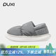 樸西新款包跟棉拖鞋女秋冬季家居家用防滑保暖月子鞋室內加絨保暖棉拖 太空灰【防水羽絨布】 40 【40-41】