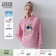 Teenie Weenie小熊女裝春季學(xué)院風(fēng)簡(jiǎn)約休閑風(fēng)時(shí)尚修身連帽衛衣上衣 粉色 S (160)