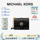 MICHAEL KORS禮物輕奢MK女包GREENWICH單肩斜挎包鏈條包 小號 黑色