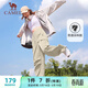 駱駝（CAMEL）直筒梭織工裝長(cháng)褲女防潑水百搭傘兵褲 C24CA6L6619 淡卡其 M
