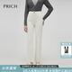 PRICH時(shí)尚復古水洗直筒牛仔褲冬季新款顯高顯瘦寬松長(cháng)褲 10白色 S 155