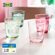 宜家（IKEA）【新品】PAPPERSBJORK波帕約克玻璃杯水杯飲料杯家用 多色杯子300ml4件