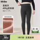 MsShe超柔絨加大碼女裝冬裝胖mm玻尿酸高彈打底褲外穿不掉襠褲襪 400g細條絨玻尿酸、顯瘦深灰色現貨 5XL 適合180-240斤