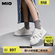 MIO【宋亞軒同款】米奧小白休閑鞋厚底板鞋運動(dòng)情侶溶解女鞋男老爹鞋 白色 （李昀銳丁程鑫同款） 38