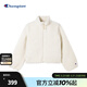 Champion冠軍仿羊羔絨夾克外套女2024冬季新款潮牌休閑立領(lǐng)保暖 米白色 L