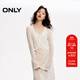 ONLY2025秋季新款時(shí)尚百搭精致短款長(cháng)袖開(kāi)衫針織衫女|12513A003 A43 奶油白色 M