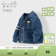 戴維貝拉（DAVE＆BELLA）春裝新款男童開(kāi)衫外套男寶寶童裝上衣休閑小童外衣兒童衣服 海霧藍【現貨】 110 cm（建議身高100-110cm）
