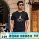Jordan運動(dòng)T恤 AJ 男文化衫JUMPMAN FLIGHT短袖AO0665-011黑M