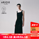 艾諾絲雅詩(shī)【商場(chǎng)同款】春秋新品三醋酸法式絲絨連衣裙背心裙女40129051 黑色 M