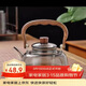 唯銘諾（WEIMINGNUO）煮茶壺玻璃茶壺提梁蒸煮一體茶壺茶水分離泡茶壺加厚玻璃燒水壺1L