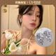 水云淼耳釘女輕奢小眾高級感2026新款氣質(zhì)高端仿鋯石花朵耳環(huán)大氣銀耳飾 花朵耳環(huán) 925銀針一對【首飾盒裝】