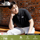 北面（The North Face）男Misty美利奴羊毛休閑短袖Polo衫戶(hù)外休閑運動(dòng)|8BYK JK3/宇宙黑 L /175