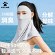 卡爾美（KELME）防曬面罩女口罩夏季臉基尼冰絲防紫外線(xiàn)全臉護脖頸遮陽(yáng)透氣面巾