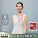 上海故事春季新款女真絲緞?dòng)』ㄐ》浇?00%桑蠶絲百搭時(shí)尚絲巾女神節禮盒款