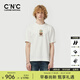 C'N'C【奢級棉面料】CNC個(gè)性玩偶印花短袖T恤26春夏奢侈品高端上衣男 白色 52 /L/(180/96A)
