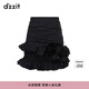 DZZIT地素半身裙春夏夏時(shí)尚休閑風(fēng)設計感小眾女3H1S2121A 黑色 XS