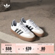 adidas T頭鞋 SAMBAE百搭厚底增高板鞋德訓鞋男女阿迪達斯三葉草 白/一號黑(推薦腳型偏胖選大半碼)   38