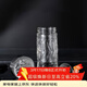 容山堂多藝水晶玻璃杯辦公杯泡茶杯茶水分離杯子男士水杯家用 雙層防燙水晶杯-躍光海納百川款