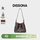 DISSONA迪桑娜2026女包幸運錦囊老花水桶手提包單肩斜挎包【禮物】 棕色