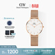 丹尼爾惠靈頓（DanielWellington）DW女士手表輕奢流金簡(jiǎn)約石英歐美腕表送女友生日禮物DW163