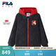 FILA【新雪麗棉】斐樂(lè )兒童棉服2026春新款男中大童連帽外套新年款 傳奇藍-NV 150