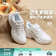 李寧跑步鞋女鞋馬卡龍配色減震回彈透氣網(wǎng)面舒適運動(dòng)鞋情侶復古老爹鞋 云霧白/銀色-3 38