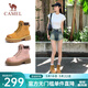 駱駝（CAMEL）戈壁經(jīng)典大黃靴秋季女士復古潮流戶(hù)外時(shí)尚百搭馬丁靴 L23W076036土黃 38