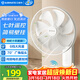 艾美特（AIRMATE）電風(fēng)扇商用壁扇壁掛式風(fēng)扇家用搖頭電扇轉頁(yè)扇餐廳宿舍食堂工業(yè)工程風(fēng)扇七葉遙控墻壁風(fēng)扇 FW3547R