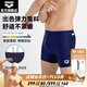 阿瑞娜（arena）男士泳褲健身系列高彈舒適可調節系帶下裝平角游泳褲 藏青色（NV01） L