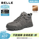 百麗（Belle）戶(hù)外休閑工裝靴男靴冬季新款厚底馬丁靴短靴加絨A2229DD5 灰色-絨里 40 (250mm)