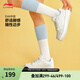李寧奶酪丨板鞋女鞋春夏季潮流百搭休閑鞋運動(dòng)鞋子AGCU366 云霧白/水藍色-5 38