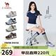 駱駝（CAMEL）【李柯以同款】輕云德訓鞋女厚底休閑鞋 L26S076027 藍色 38