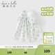 戴維貝拉（DAVE＆BELLA）兒童連衣裙童裝新款甜美女童碎花公主裙純棉女寶寶夏裝裙子 白底印花【現貨】 100 cm（建議身高90-100cm）