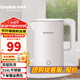 格來(lái)德（Grelide）燒水壺保溫316L不銹鋼電水壺家用恒溫數顯控溫電熱水壺雙層防燙熱水壺大容量煲水壺自動(dòng)斷電開(kāi)水壺 1.8L 容量-D1709（山茶白）316不銹鋼