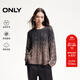 ONLY冬季漸變設計感含綿羊毛圓領(lǐng)毛衣針織衫女|124413040 E39 磁鐵灰色 M (165) 84A