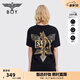 BOY LONDON【金翅蘭花】潮牌短袖春夏春夏情侶款黑色朋克T恤N01007 黑色 S