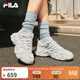 斐樂(lè )（FILA） 楊冪同款|官方女鞋FERN2運動(dòng)鞋2025秋季新款蕨草鞋2代休閑鞋子 白中白/亮灰-AB 38