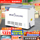 穗凌（SUILING）水柜商用冷柜保鮮柜啤酒飲料冷藏展示柜臥式玻璃門(mén)冰柜推拉門(mén)不銹鋼內膽可裝水可養魚(yú) 165升 冷藏展示柜 不銹鋼內膽可注水